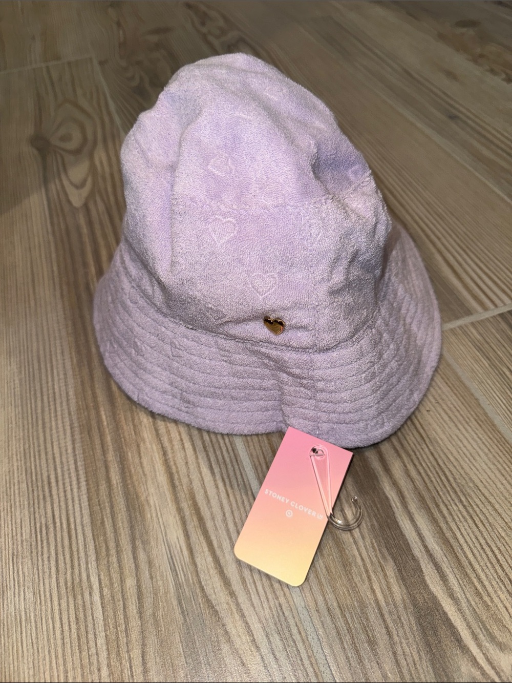 Purple terry cloth Stoney clover lane bucket hat
